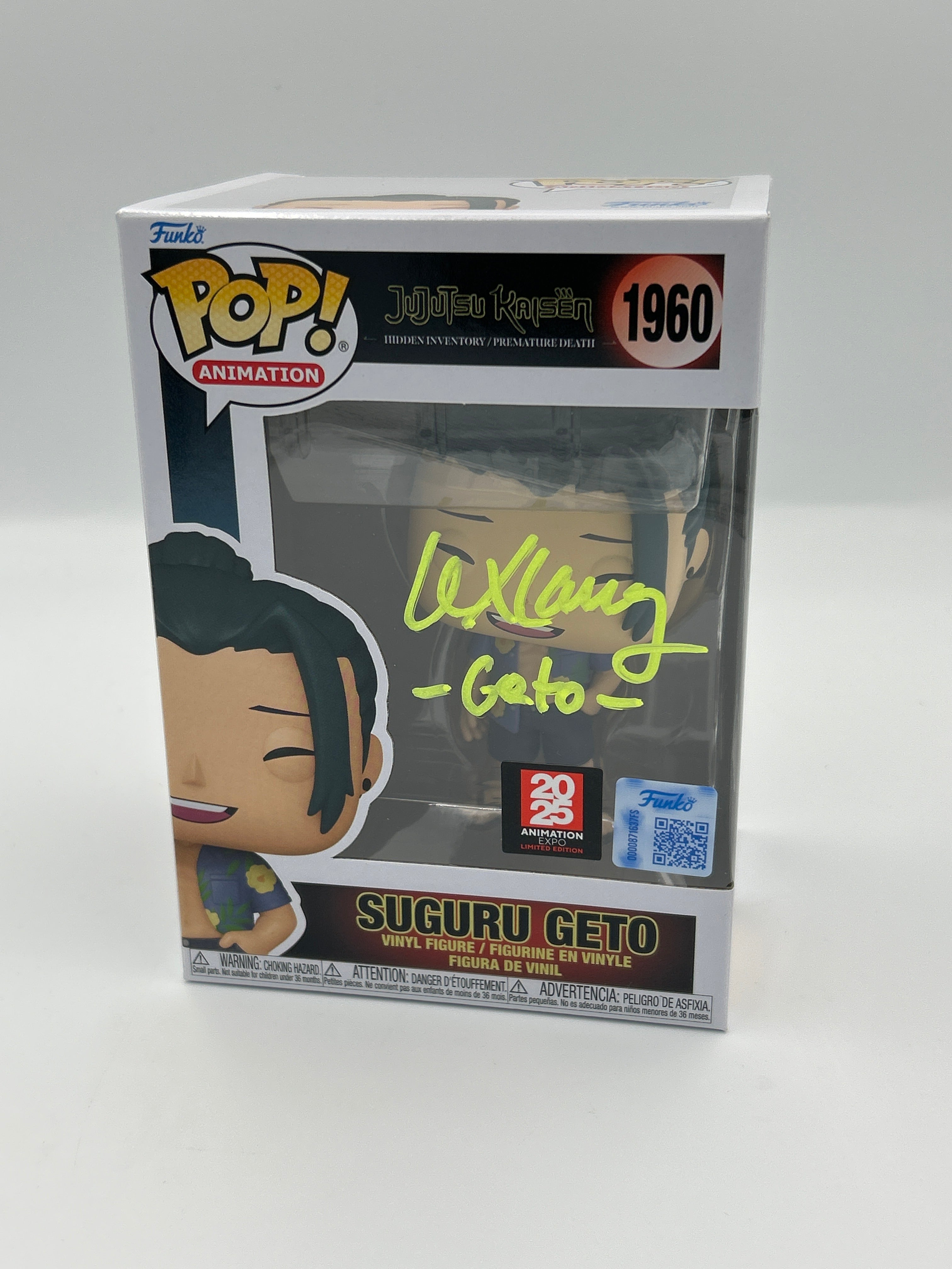 Suguru Geto - #1960 - Funko Pop! - Jujutsu Kaisen - 7BAP - 2025 Animation Expo Ltd Edition - Signed By Lex Lang - 30 Pieces