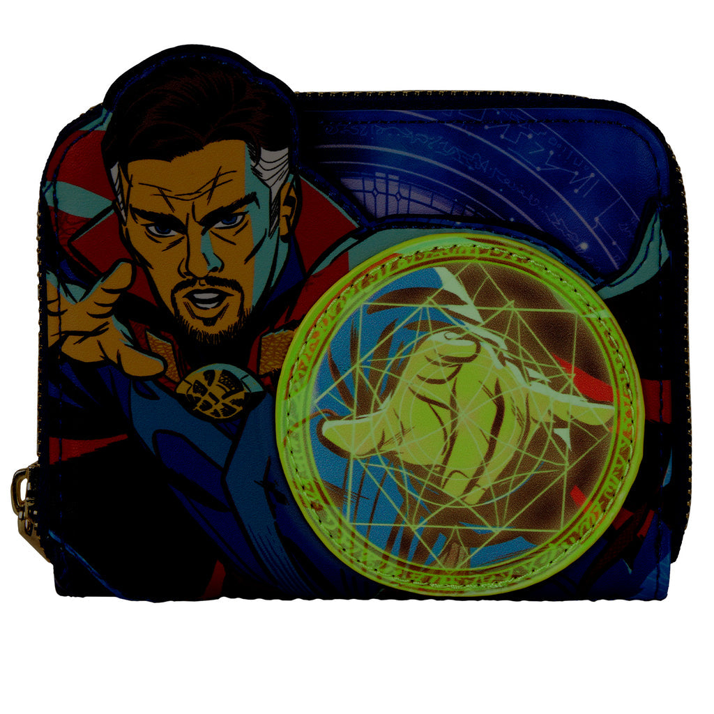 Marvel Doctor Strange Glow in the Dark Zip Around Wallet - Marvel - Loungefly