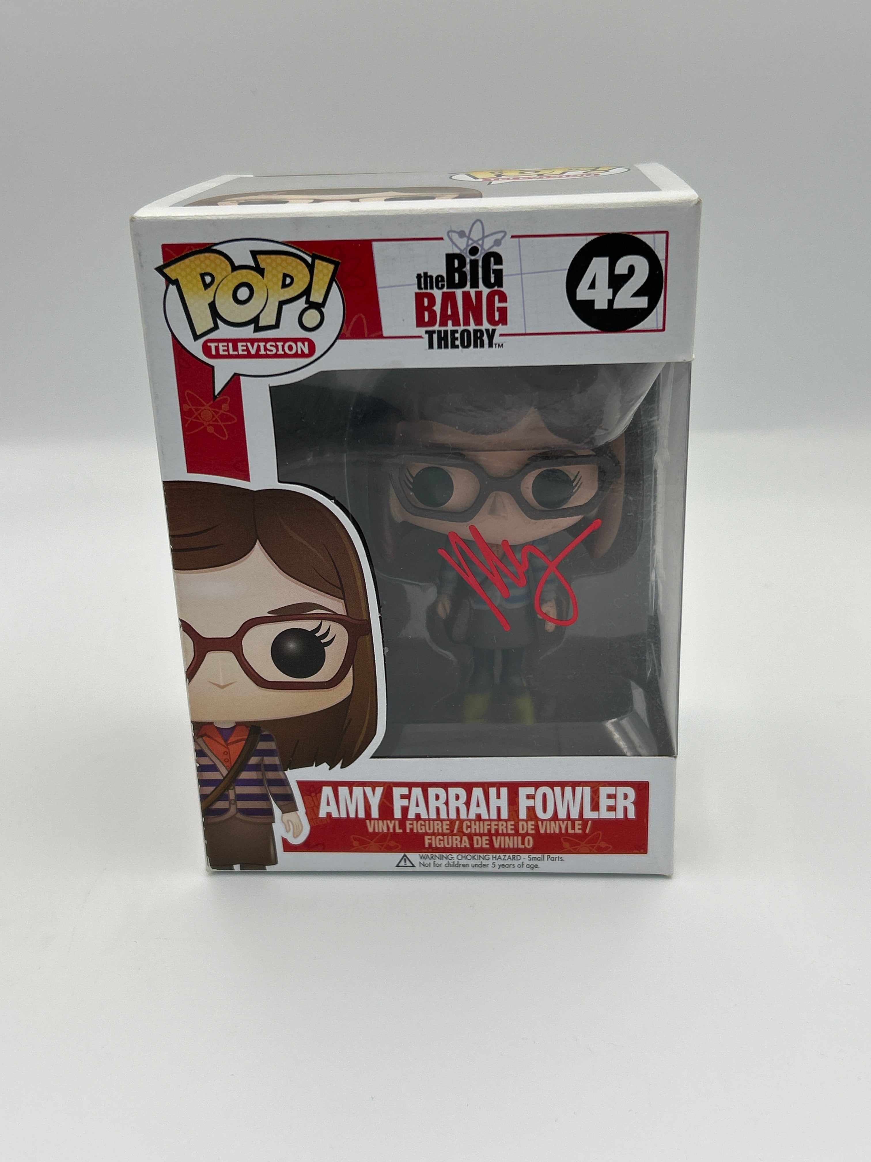 Amy Farrah Fowler - #42 - Funko Pop! - Big Bang Theory - Signed By Mayim Bialik - Certified Pop!