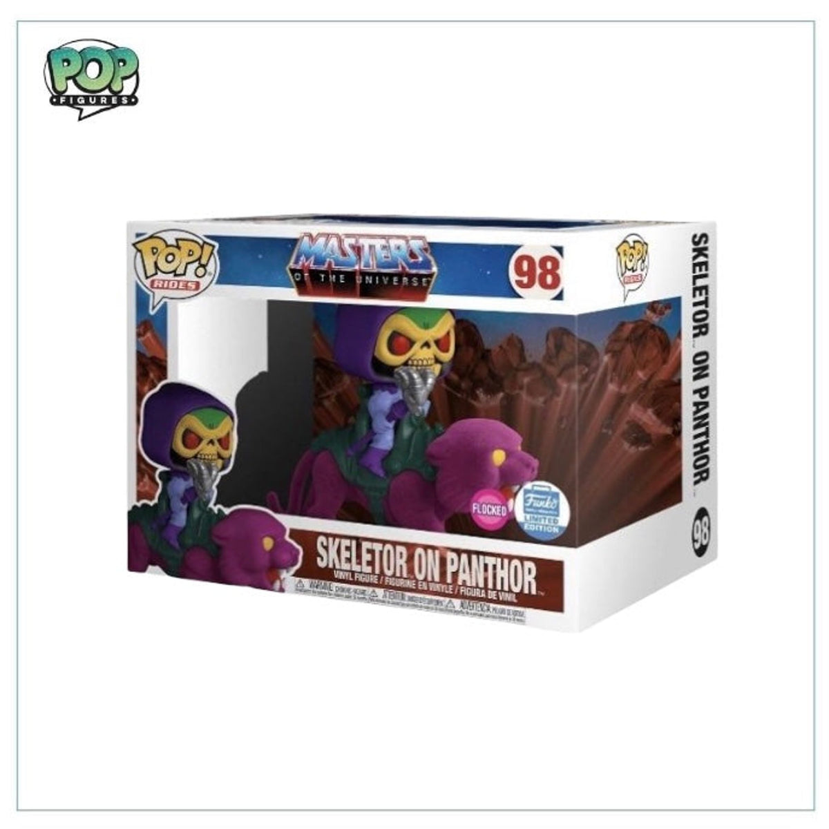 Funko Rides: Masters Of The Universe - Skeletor On Panthor - #98 - Funko POP! Flocked