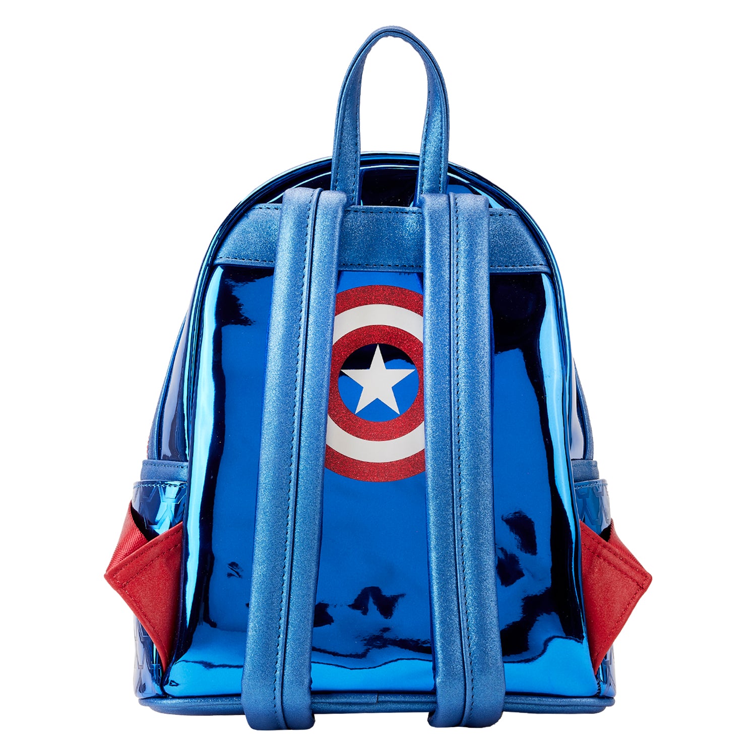 Metallic Captain America Cosplay Mini Backpack - Loungefly