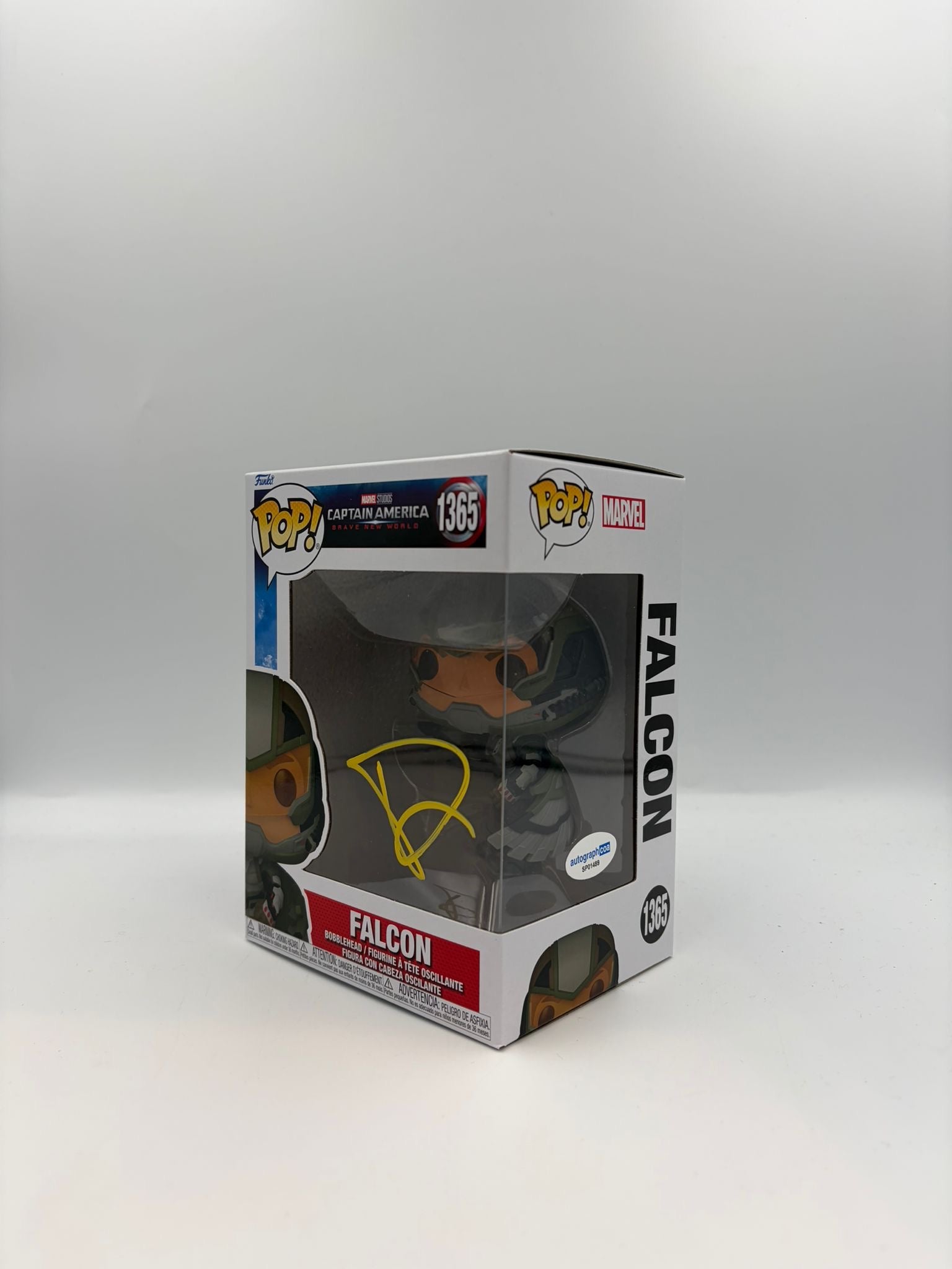Falcon  - #1365 - Funko Pop! - Marvel - Captain America -  Brave New World - Signed by Danny Ramirez - Certified Pop!