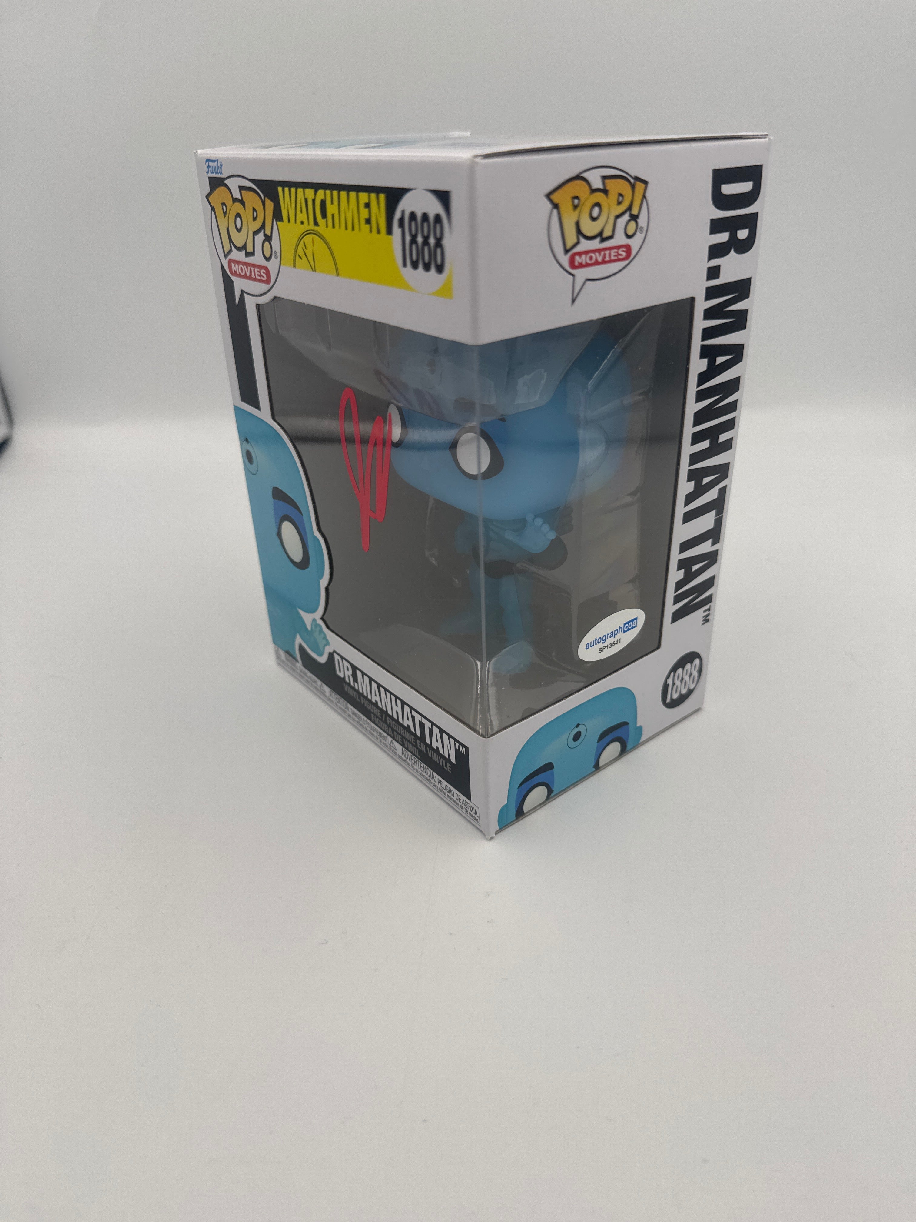 Dr Manhattan - #1888 - Funko Pop! - Movies - Watchmen  - Signed By Billy Crudup - Autographcoa Certified Pop