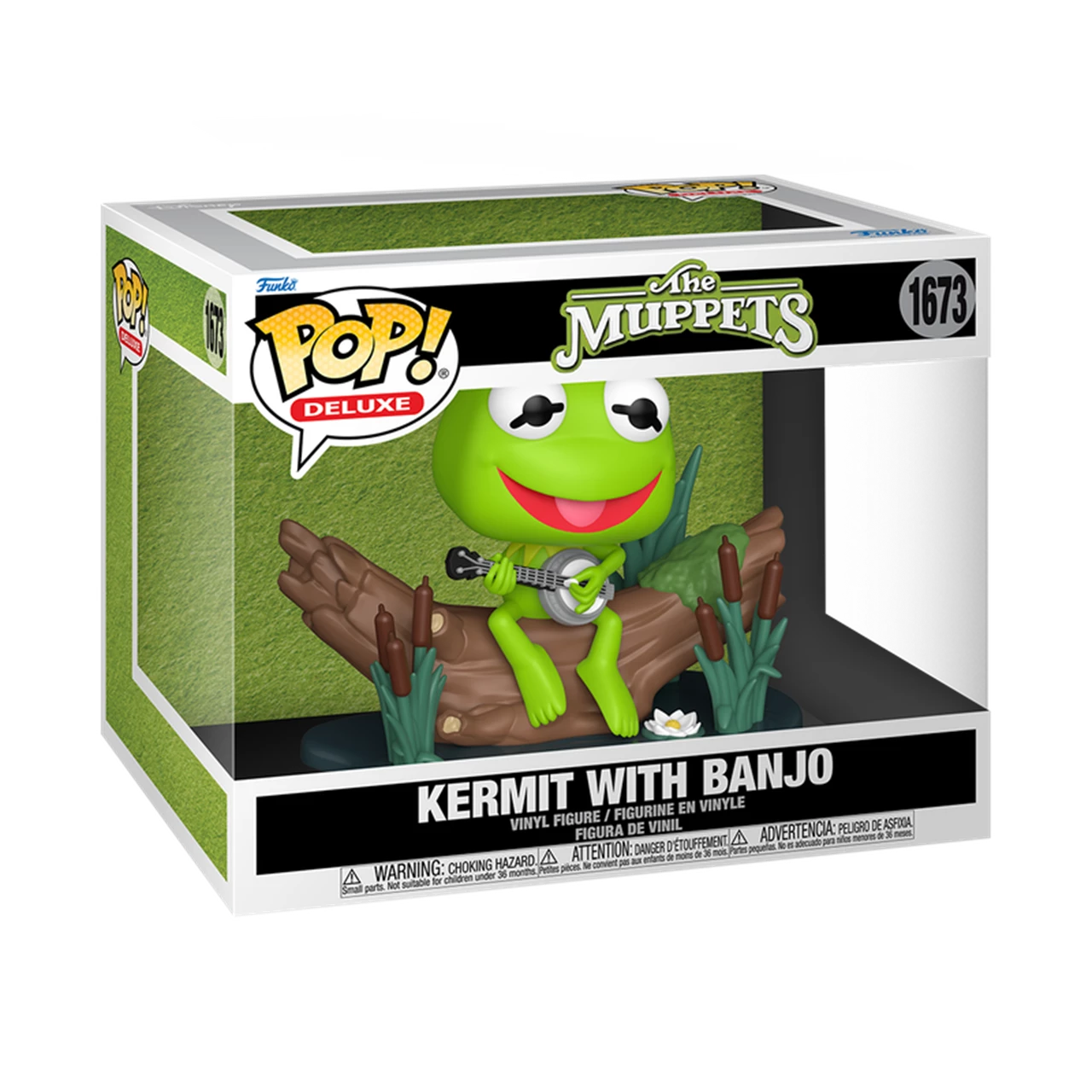 Kermit With Banjo - #1673 - Funko Pop! -  Deluxe - Television - The Muppets S3