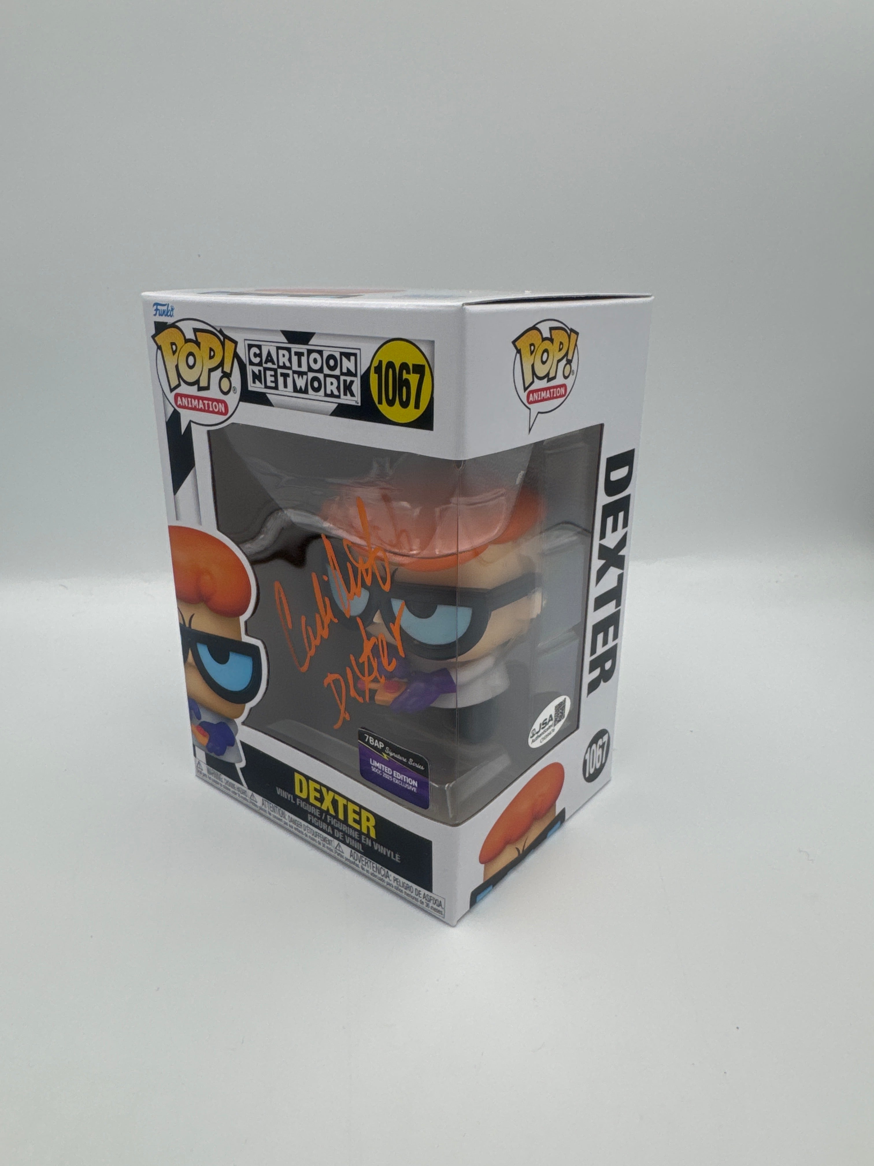 Dexter - #1067  - Funko Pop! - Animation - Cartoon Network - Signed By Candi Milo- 7BAP Certified Funko Pop!