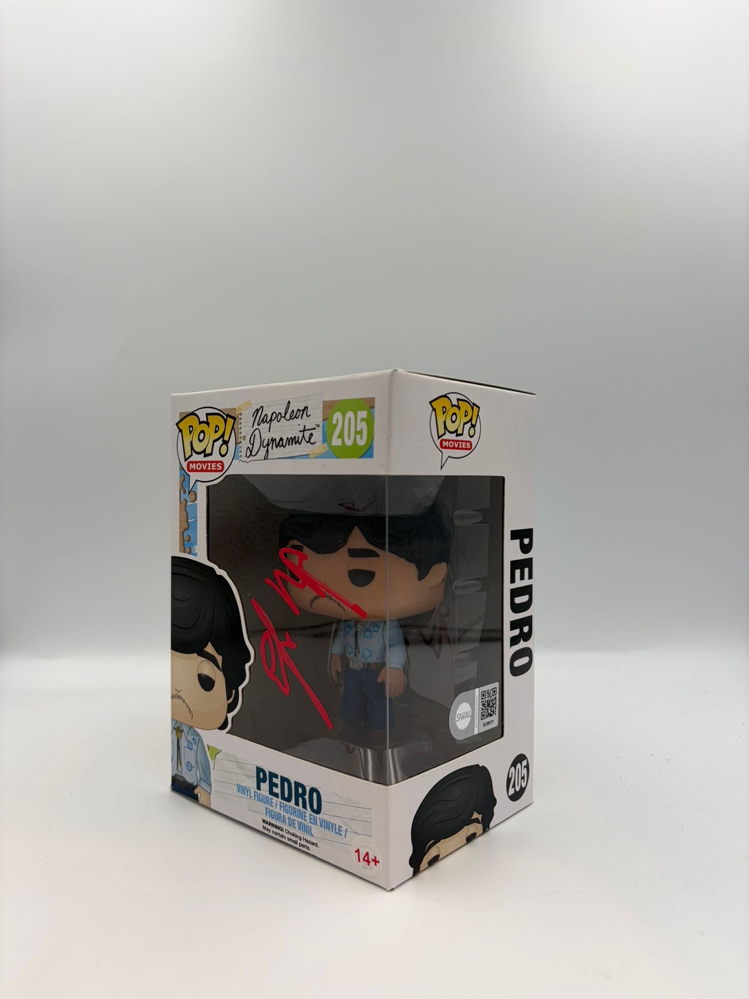Pedro - #205 - Funko Pop! - Movies - Napoleon Dynamite - Signed By Efren Ramirez - Certified Pop