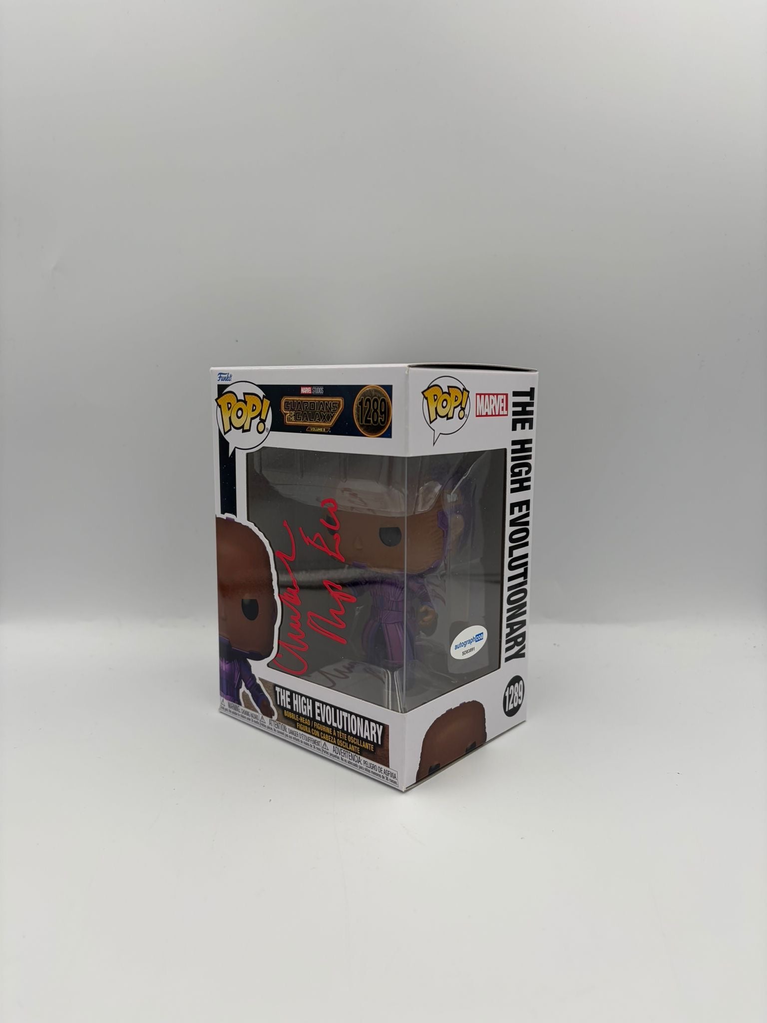 The High Evolutionary - #1289 - Guardians Of The Galaxy - Signed By Chukwudi Iwuji  - Autographcoa Certified Funko Pop!
