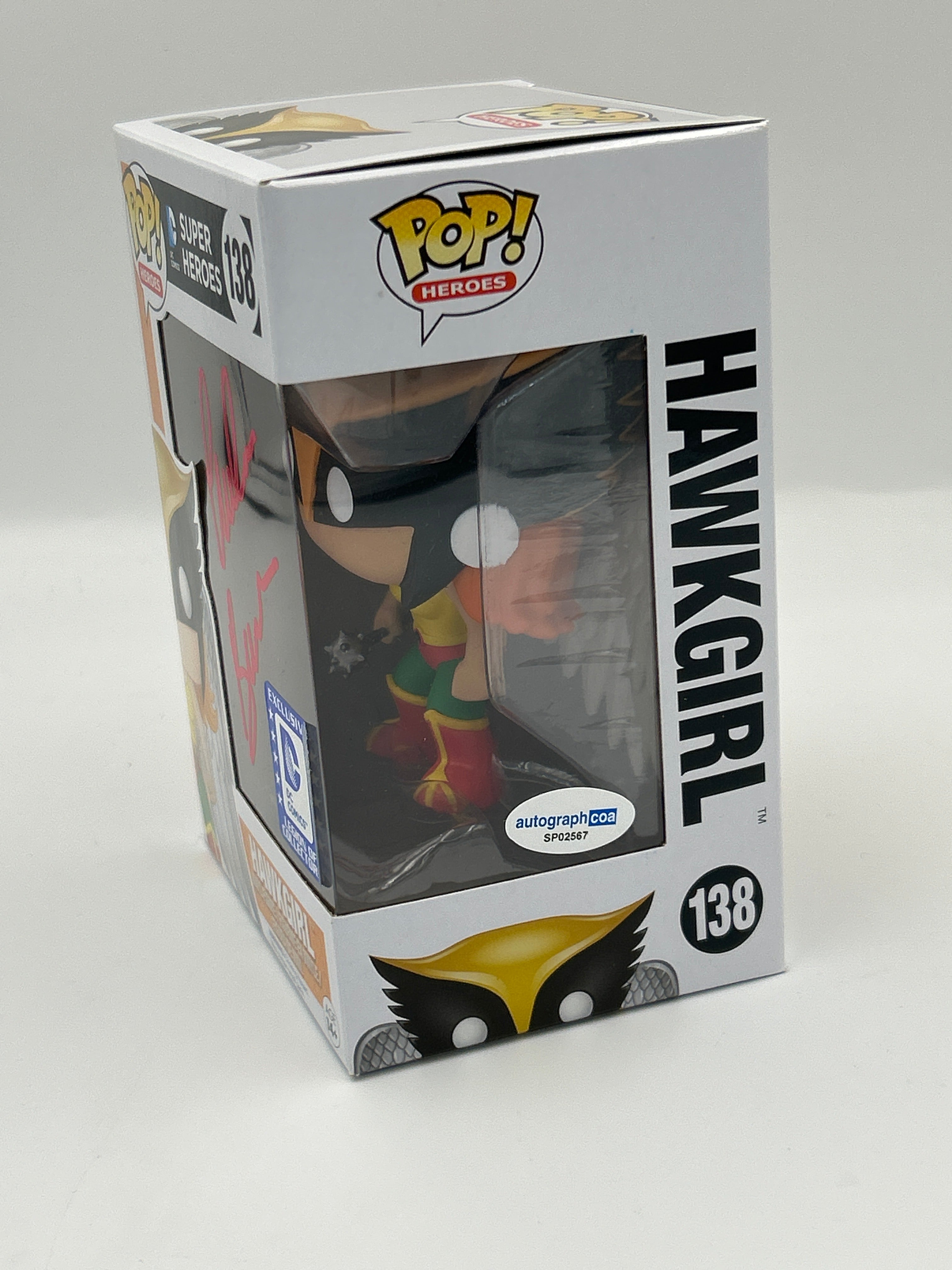 Hawkgirl - #138 - Funko Pop! -  DC Super Heroes - Dc Comics Exclusive - Signed By Maria Canals-Barrera - Certified Pop