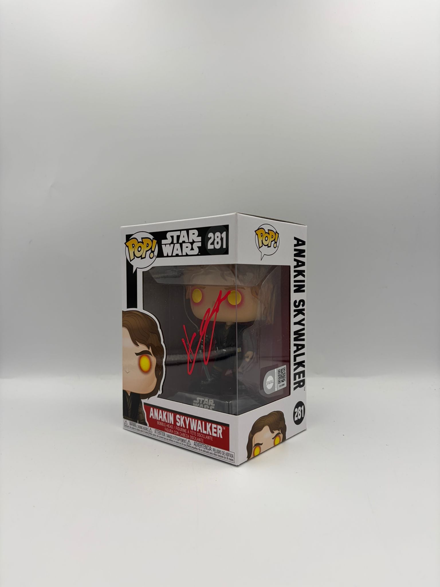 Anakin Skywalker - #281 - Starwars   - Signed By Hayden Christensen  - SWAU Certified Funko Pop!