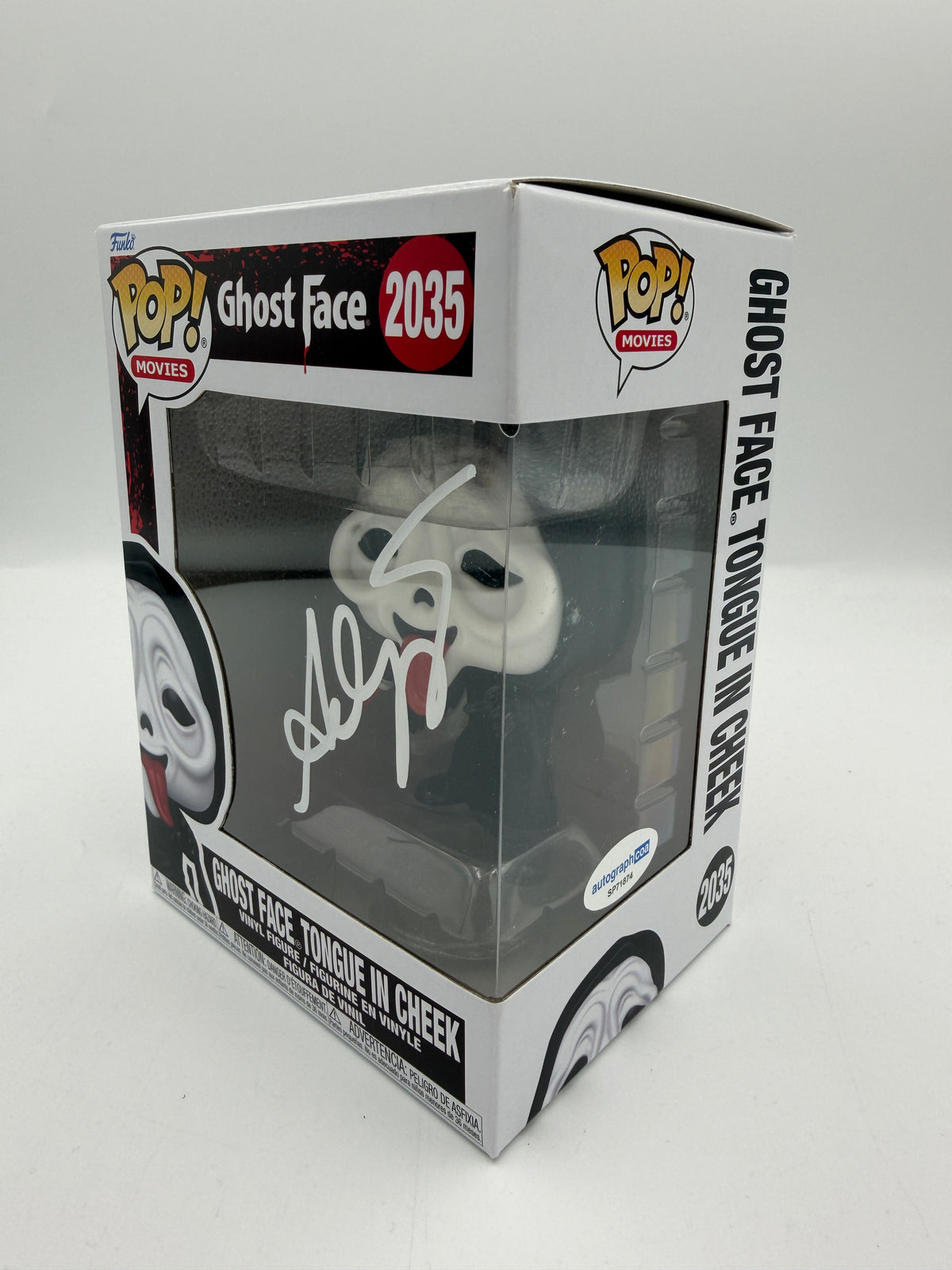 Ghost Face Tongue in Cheek - #2035 - Funko Pop! Ghost Face - Signed Anna Camp - ACOA Certificate