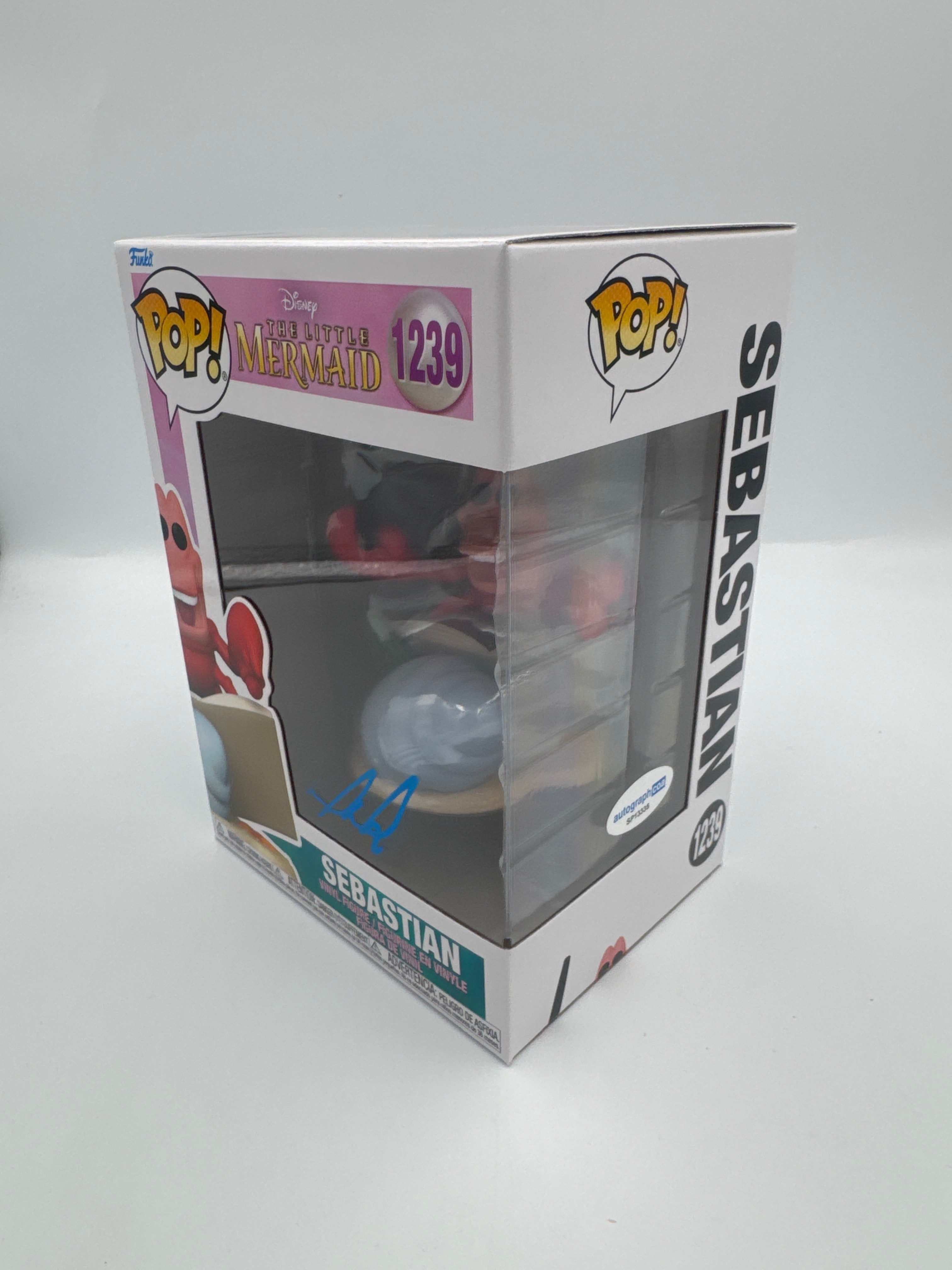 Sebastian -  #1239  - Funko Pop! -  Disney - The Little Mermaid - Signed By Daveed Diggs - Certified by Autographcoa