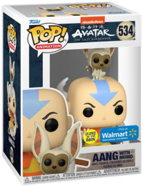 Aang With Momo - #534 - Funko Pop! - Animation - Avatar The Last Airbender - GITD - Walmart Exclusive