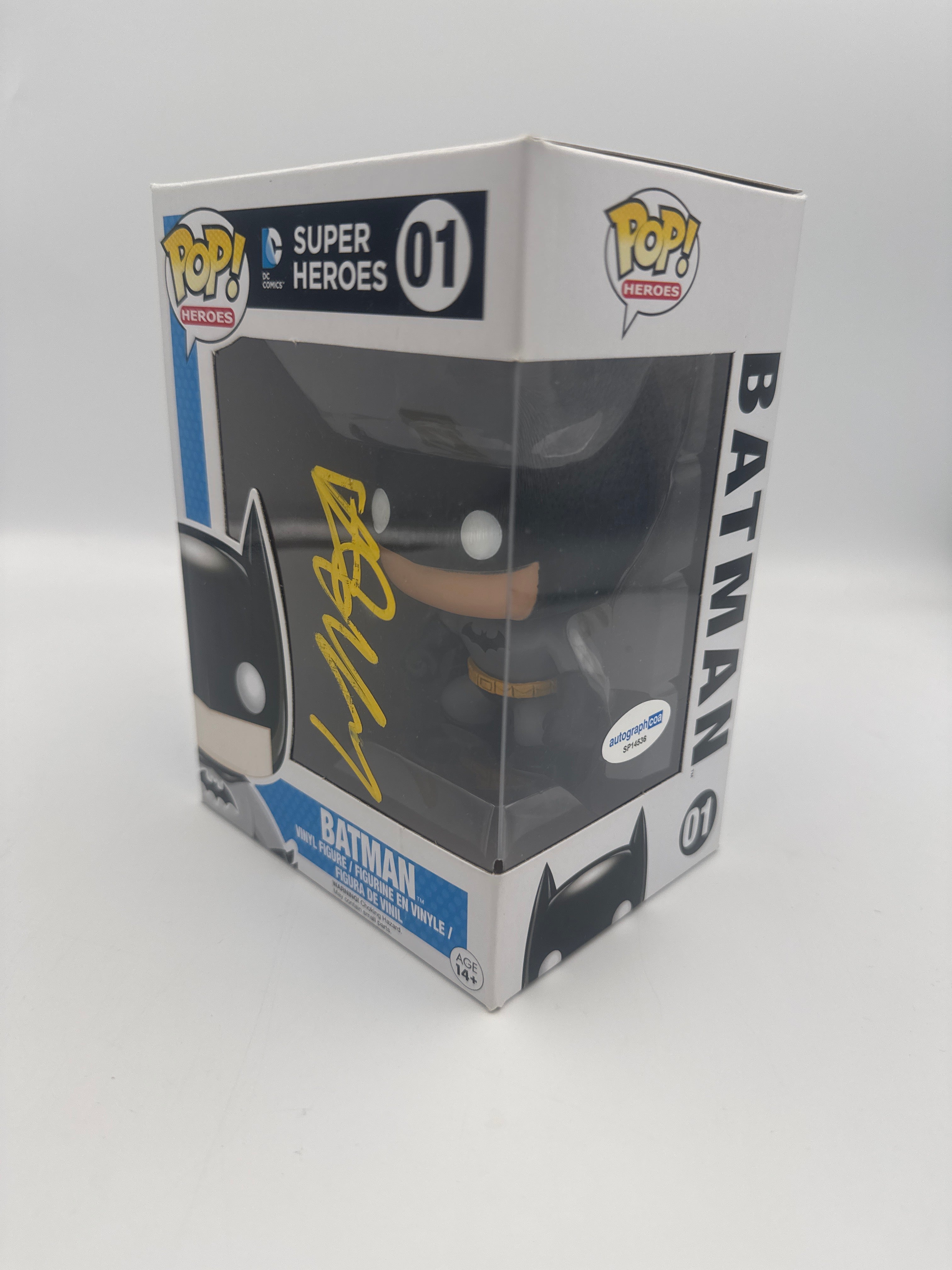 Batman  - #01 - Funko Pop! - Heroes - DC Super Heroes - Signed By Will Arnett - Certified By Autographcoa
