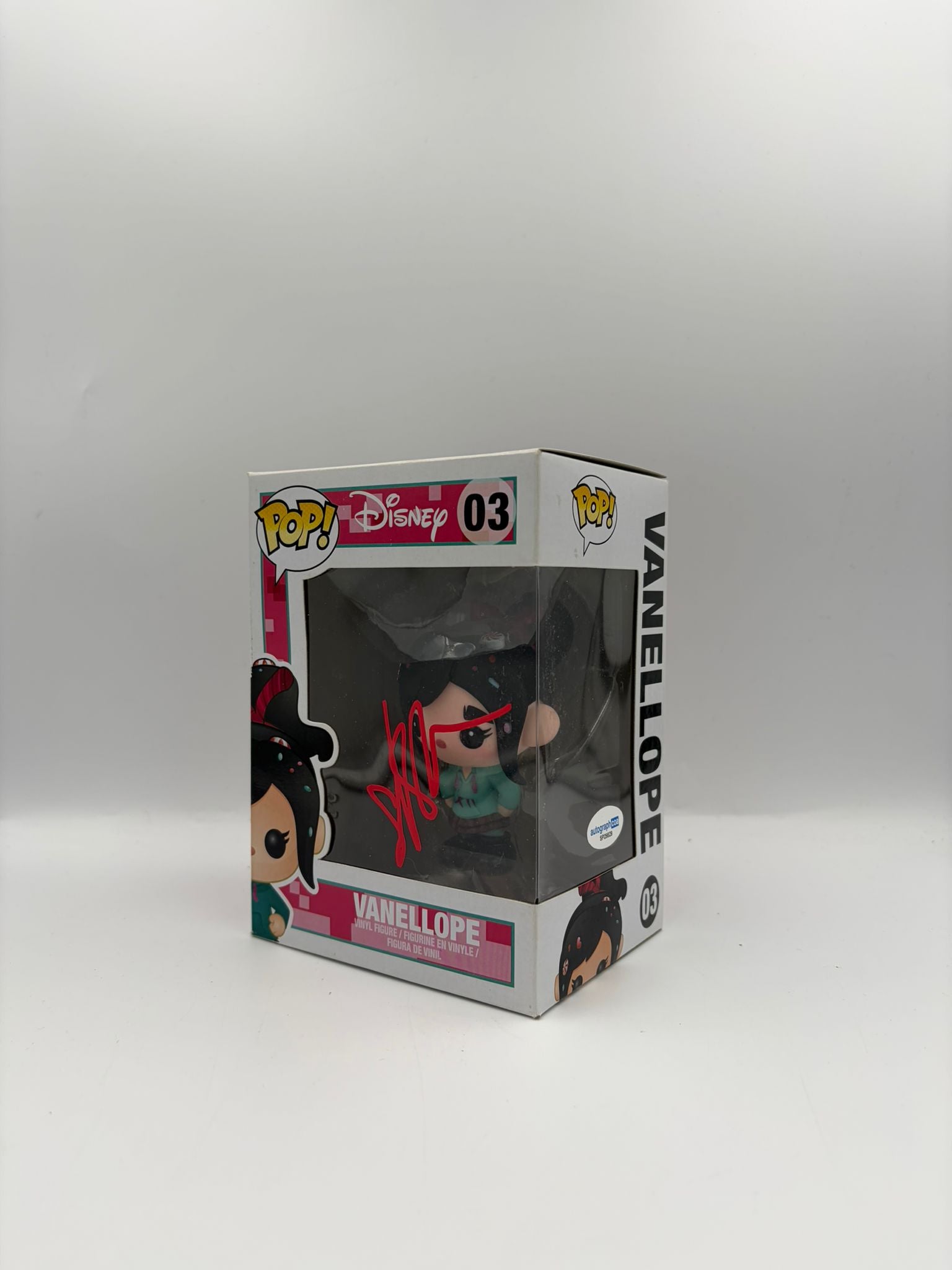 Vanellope  - #03 - Disney  - Signed By Sarah Silverman   - Autographcoa Certified Funko Pop!