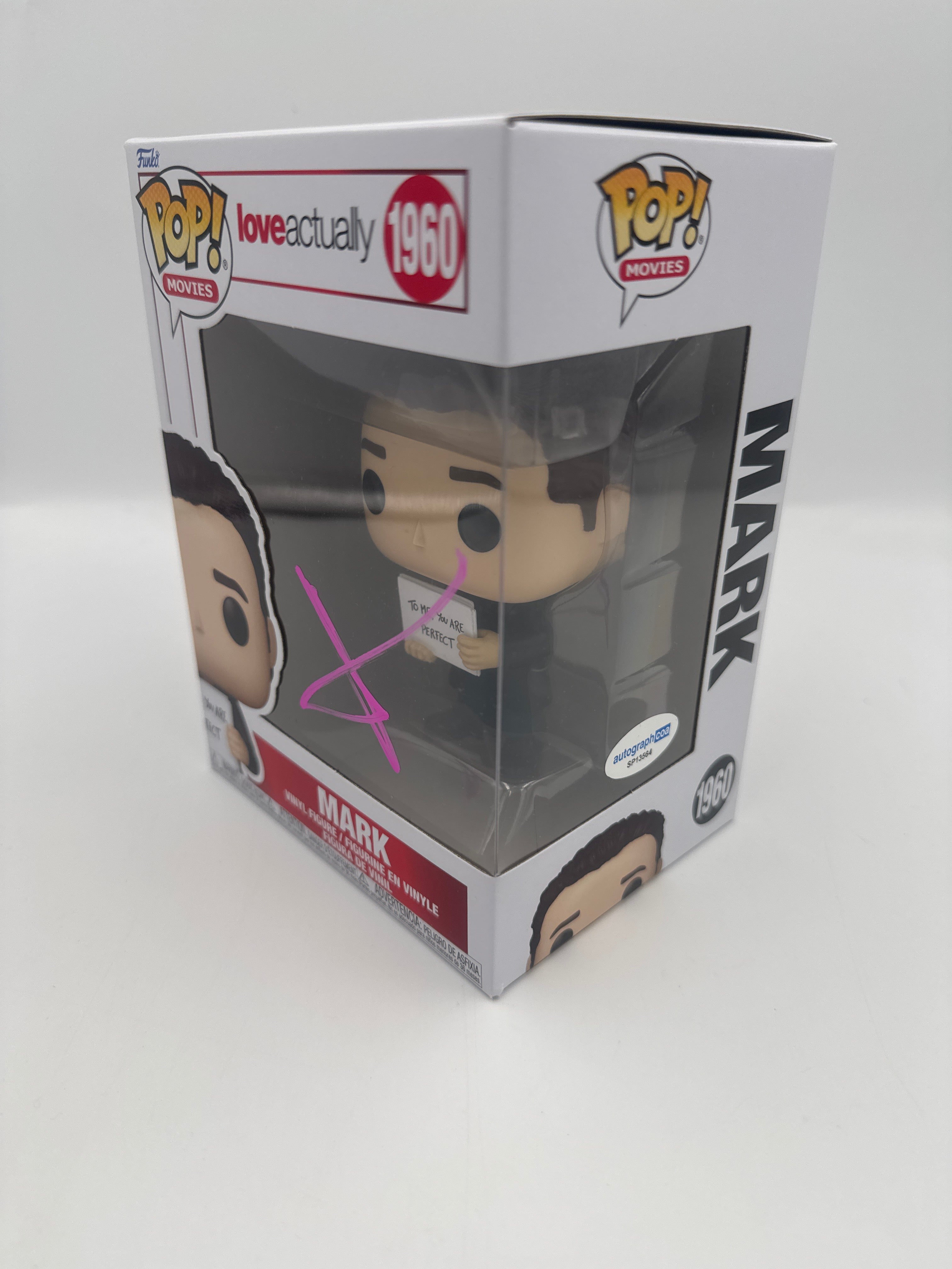 Mark - #1960 -  Love Actually - Signed By Andrew Lincoln - Autographcoa Certified Funko Pop!
