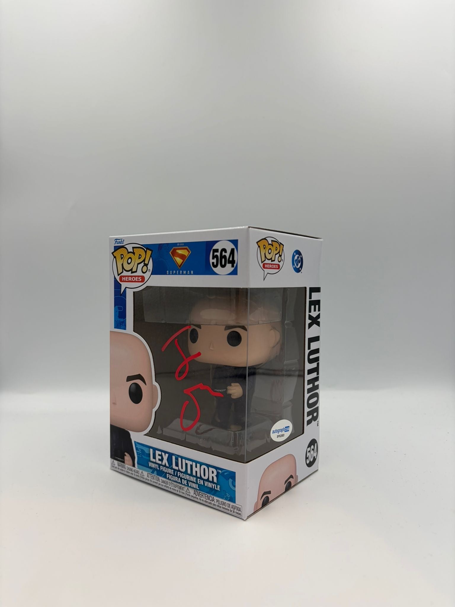 Lex Luthor - #564 - Funko Pop! - Heroes - Superman -  Signed By       - Certified Pop