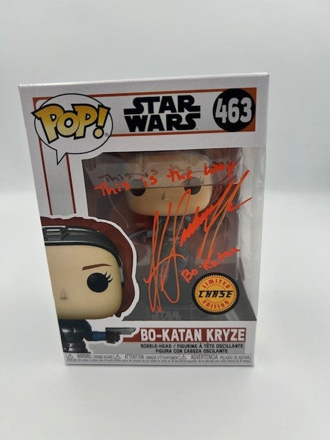 Bo-Katan Kryze - #463 - Funko Pop! - Star Wars - Signed By Katee Sackhoff - Chase Exclusive