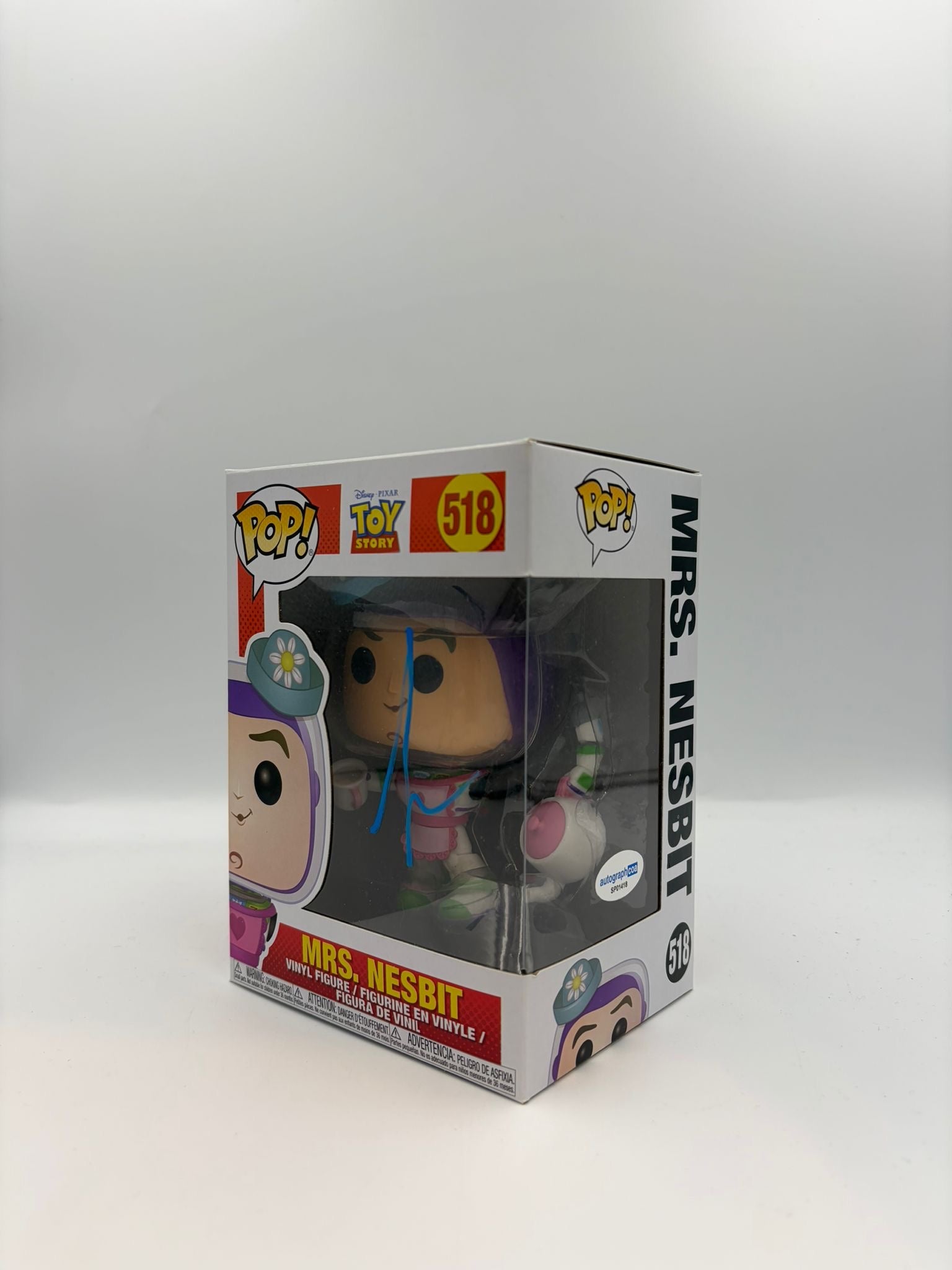Mrs Nesbit - #518 - Funko Pop! - Disney - Toy Story  - Signed By Tim Allen - Certified Pop