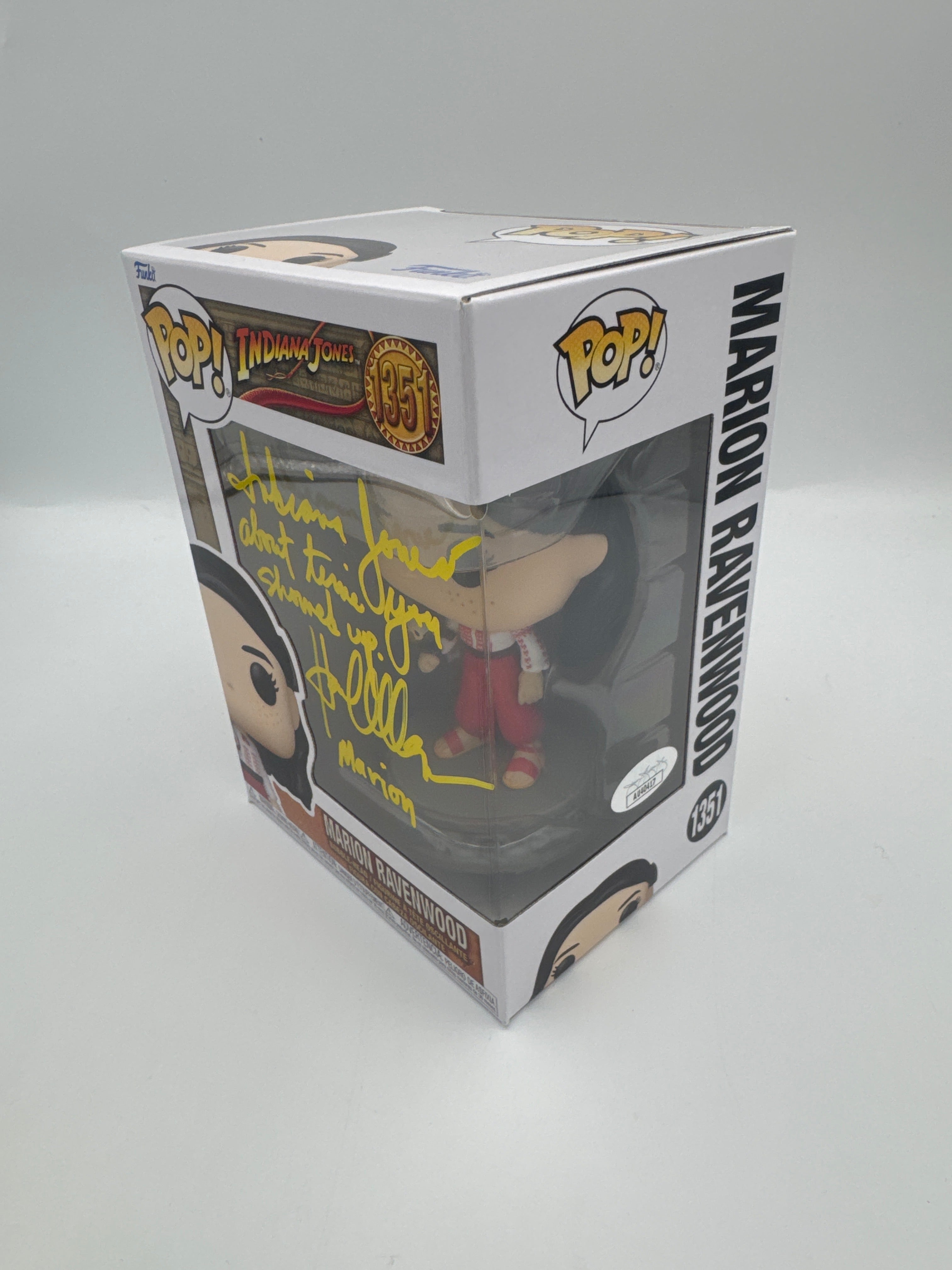 Marion Ravenwood  - #1351 - Funko Pop! - Indiana Jones - Signed By Karen Allen   - Certified By JSA