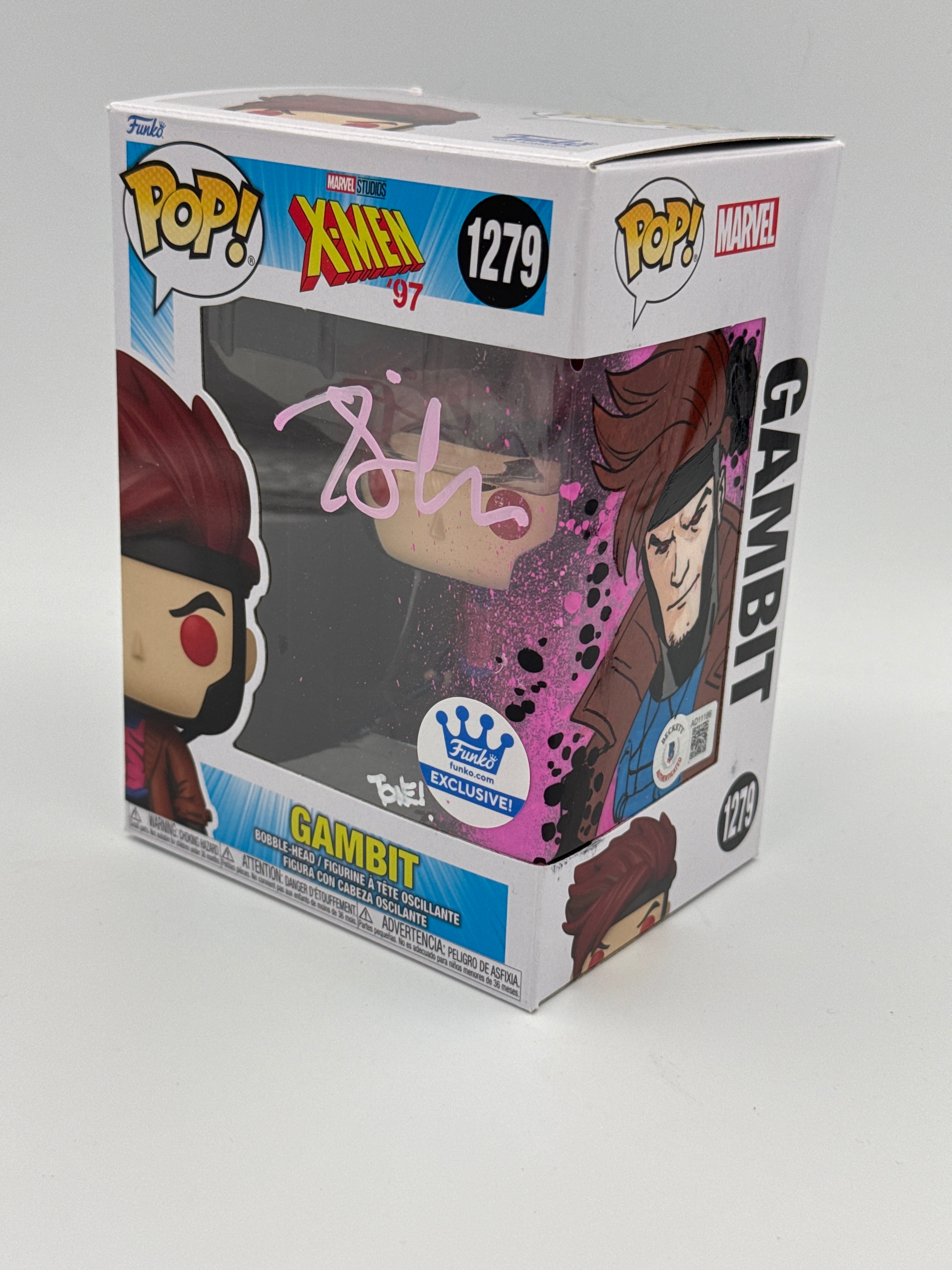 Gambit  - #1279 - Funko Pop! - Movies - Marvel - X-Men - Signed By Tony Daniels - Funko Exclusive
