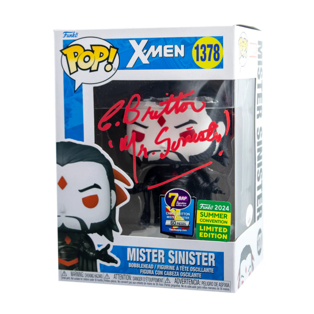 Mister Sinister - #1378 - Funko Pop! - X-Men - 7 BAP Signature Series - Signed by Chris Britton - 60 PCS - Funko 2024 Summer Convention Limited Edition