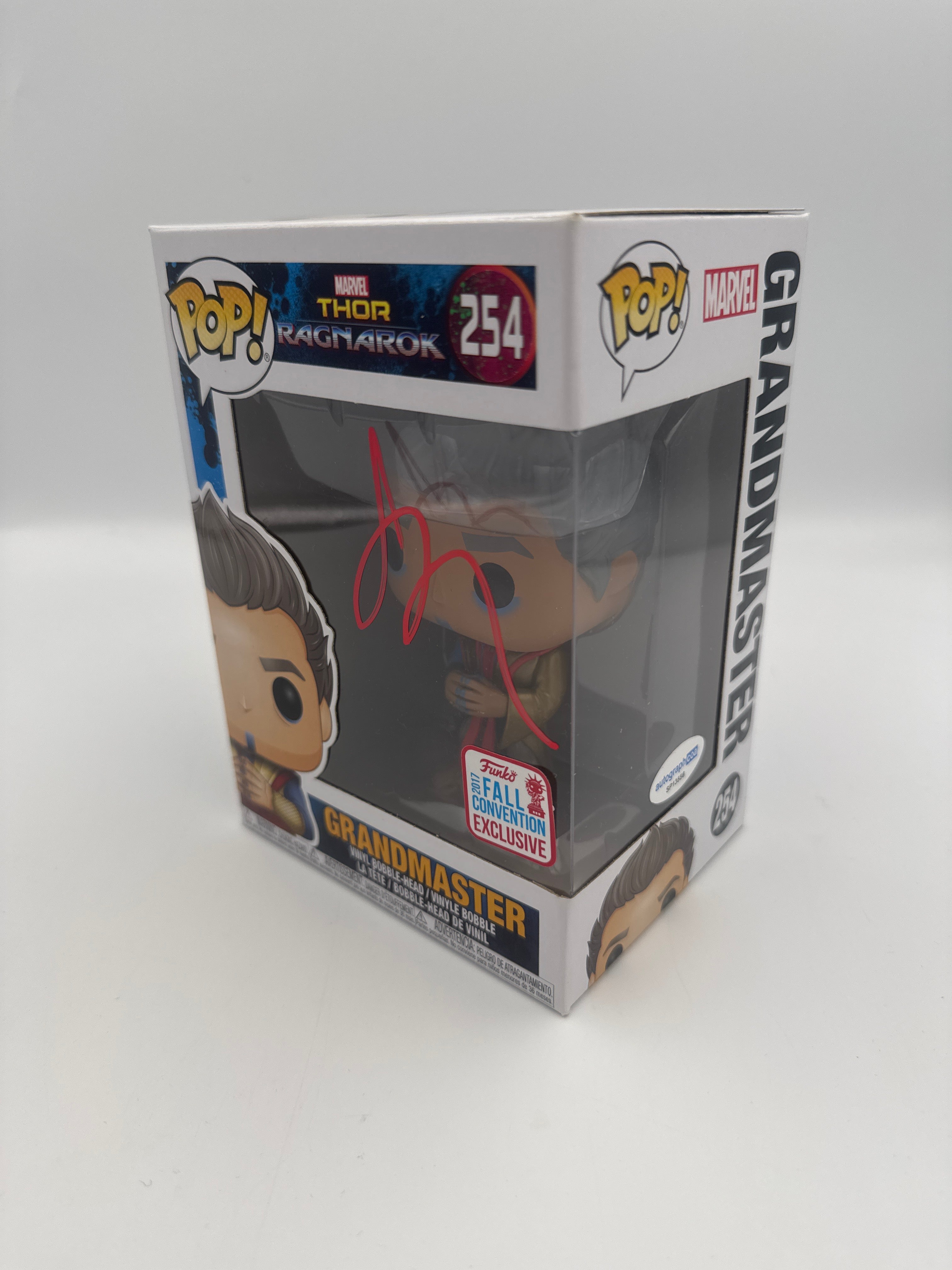Grandmaster - #254 - Funko Pop! - Thor Ragnarok - 2017 Fall Convention Exclusive - Signed By Jeff Goldblum - Autographcoa Certified Pop