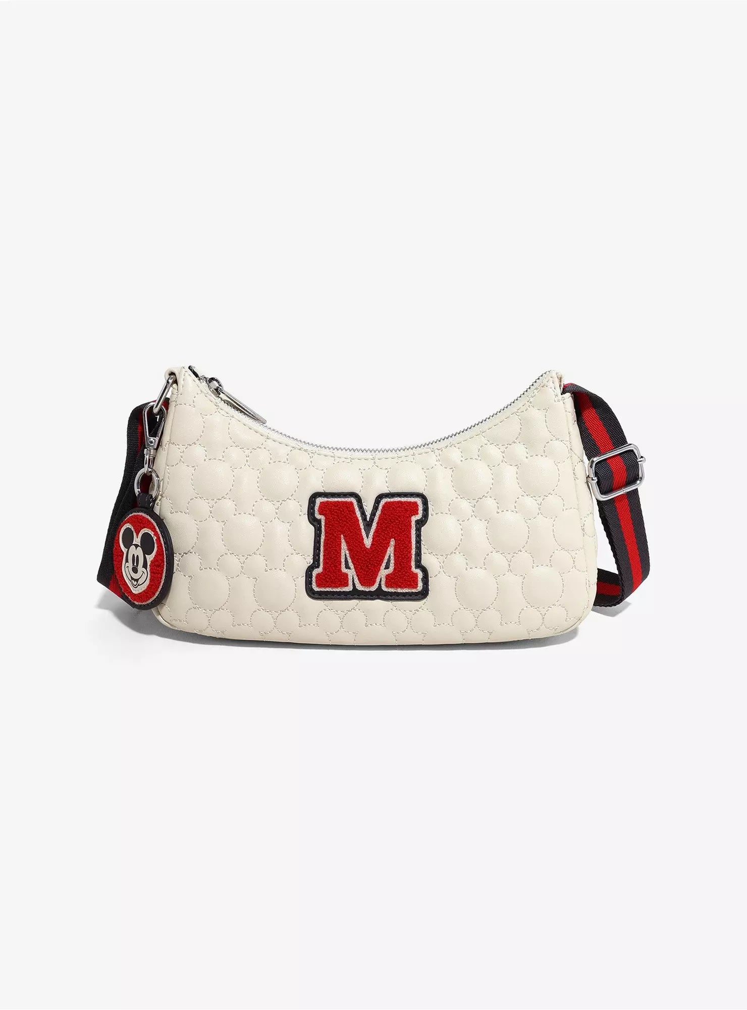Mickey Mouse Quilted Chenille Patch Crossbody -  Disney - Loungefly