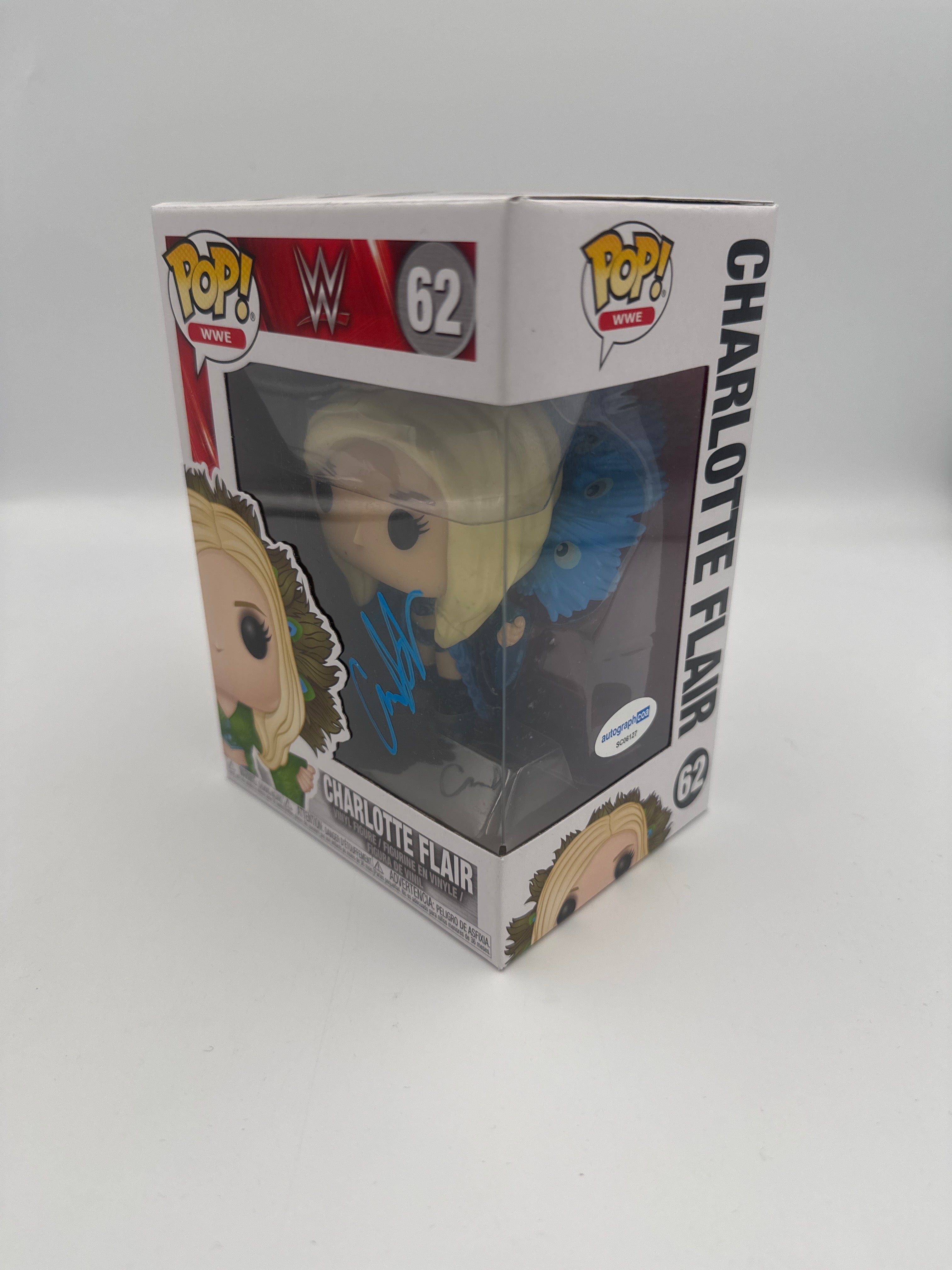 Charlotte Flair - #62 - Funko Pop! - WWE Signed By Charlotte Flair   - Certified By Autographcoa