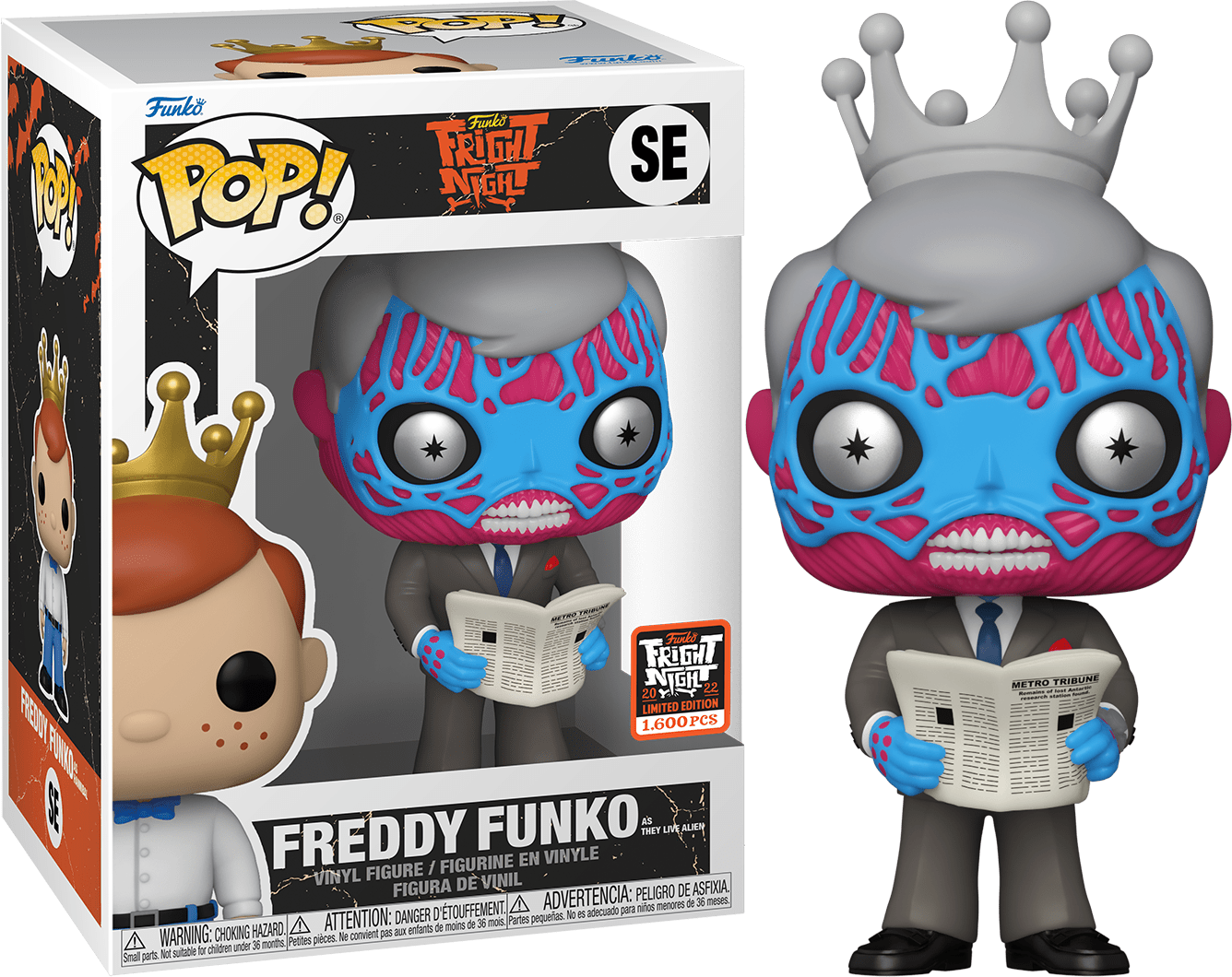 Freddy Funko as As They Live Alien - #SE - Funko Pop! - Funko Fright Night Limited Edition -1600 Pieces