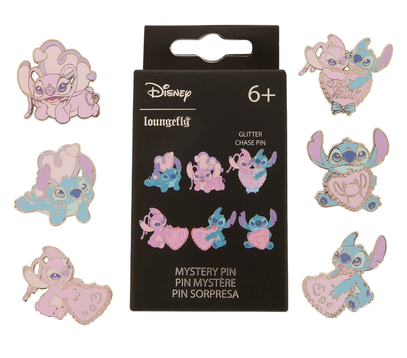 Stitch & Angel Be Mine Mystery Box Pin - Loungefly - Pins