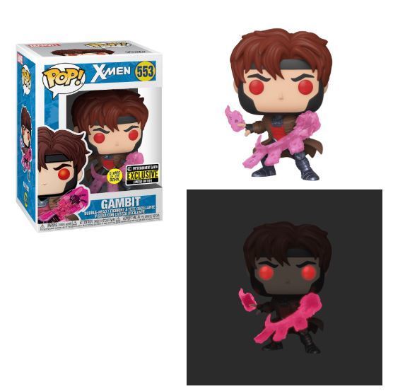 Gambit  - #553 - Funko Pop!  - Marvel  - GITD - Entertainment Earth Exclusive