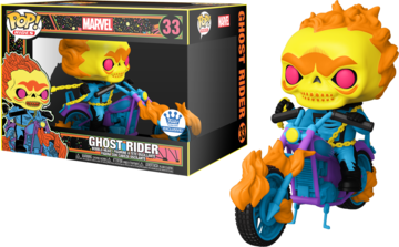 Ghost Rider - #33  - Funko Pop! - Marvel  -Rides -  GITD - Funko Exclusive