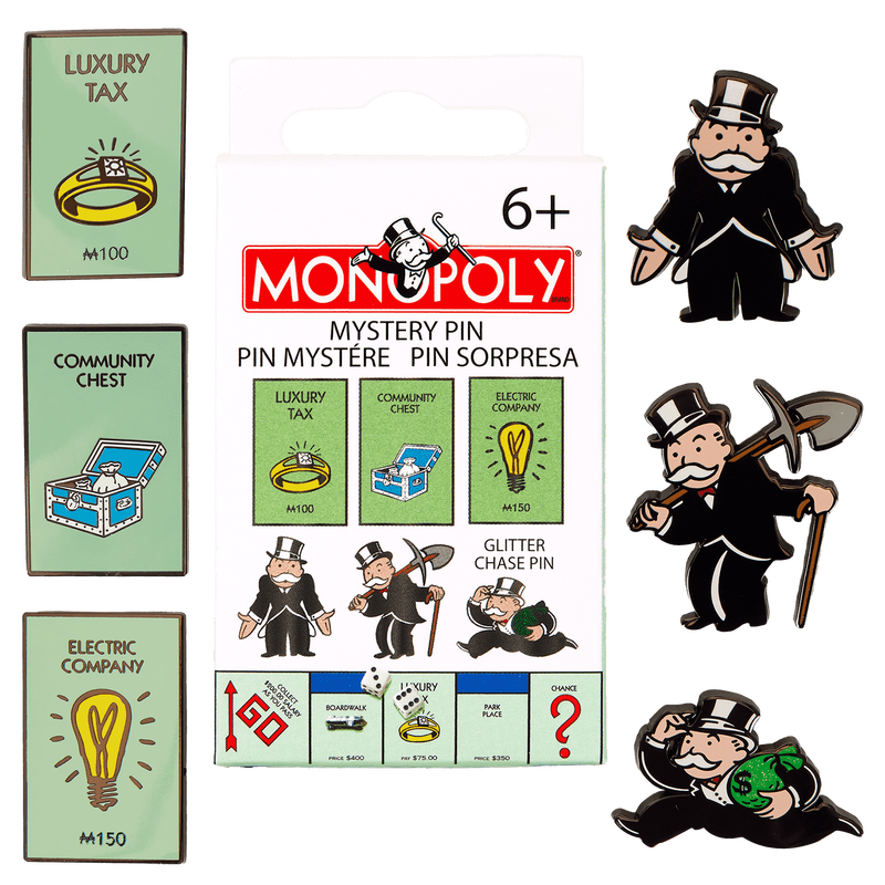 Monopoly 90th Anniversary Mystery Blind Box Mystery Pin - Loungefly