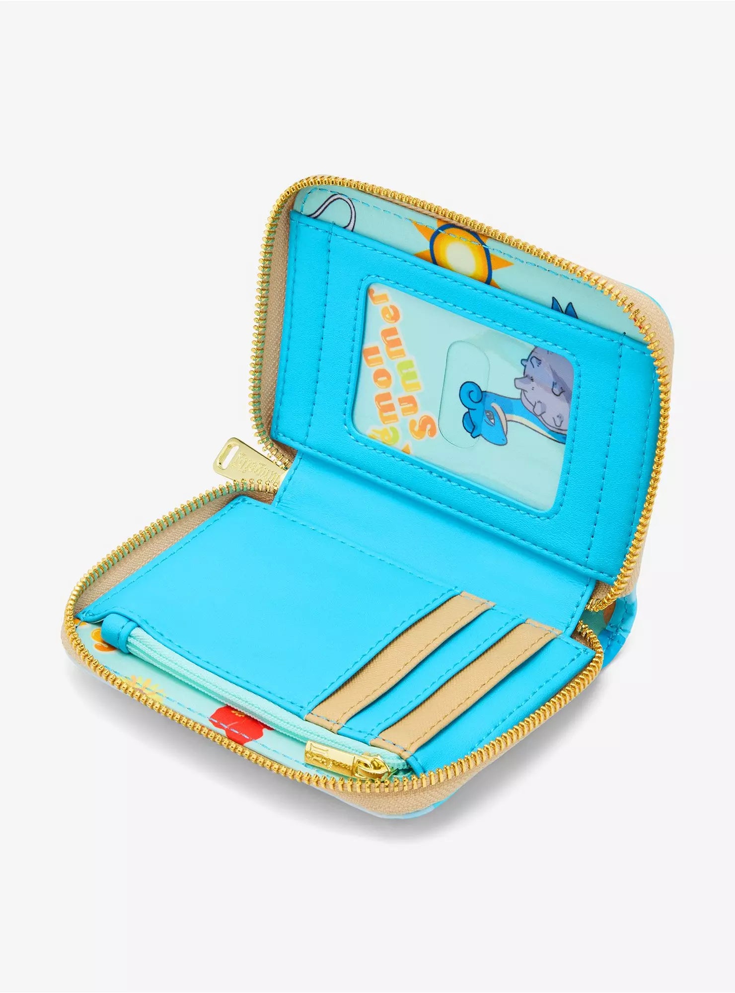 Pokémon Beach Day Scene Small Zip Wallet - Loungefly