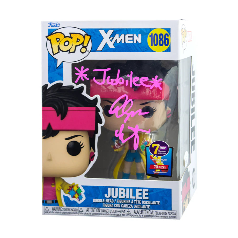 Jubilee - #1086 - Funko Pop! - X-Men - 7 BAP Signature Series - Signed by Alyson Court - 70 PCS