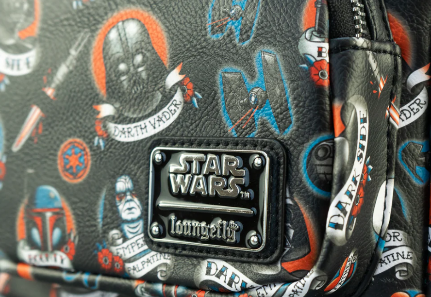 Star Wars Dark Side Tattoo artwork mini backpack -  Loungefly