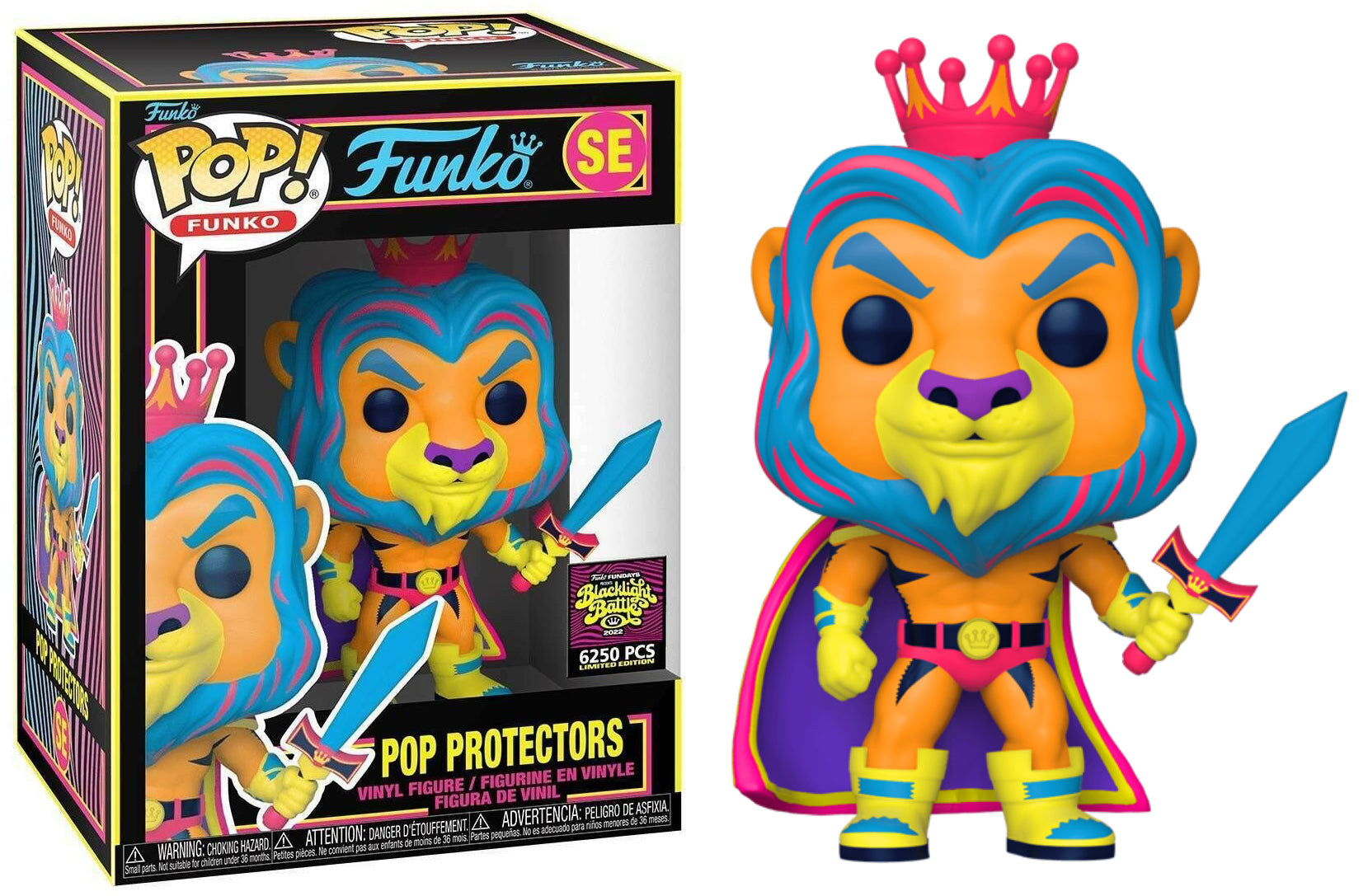 Pop Protectors (Blacklight)  #SE - Blacklight 6250 Pcs Limited Edition