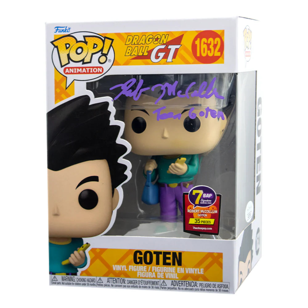 Goten- #1632 - Funko Pop! - Animation - Dragon Ball GT - 7 BAP Signature Series - Signed by Robert McCollum - 35PCS