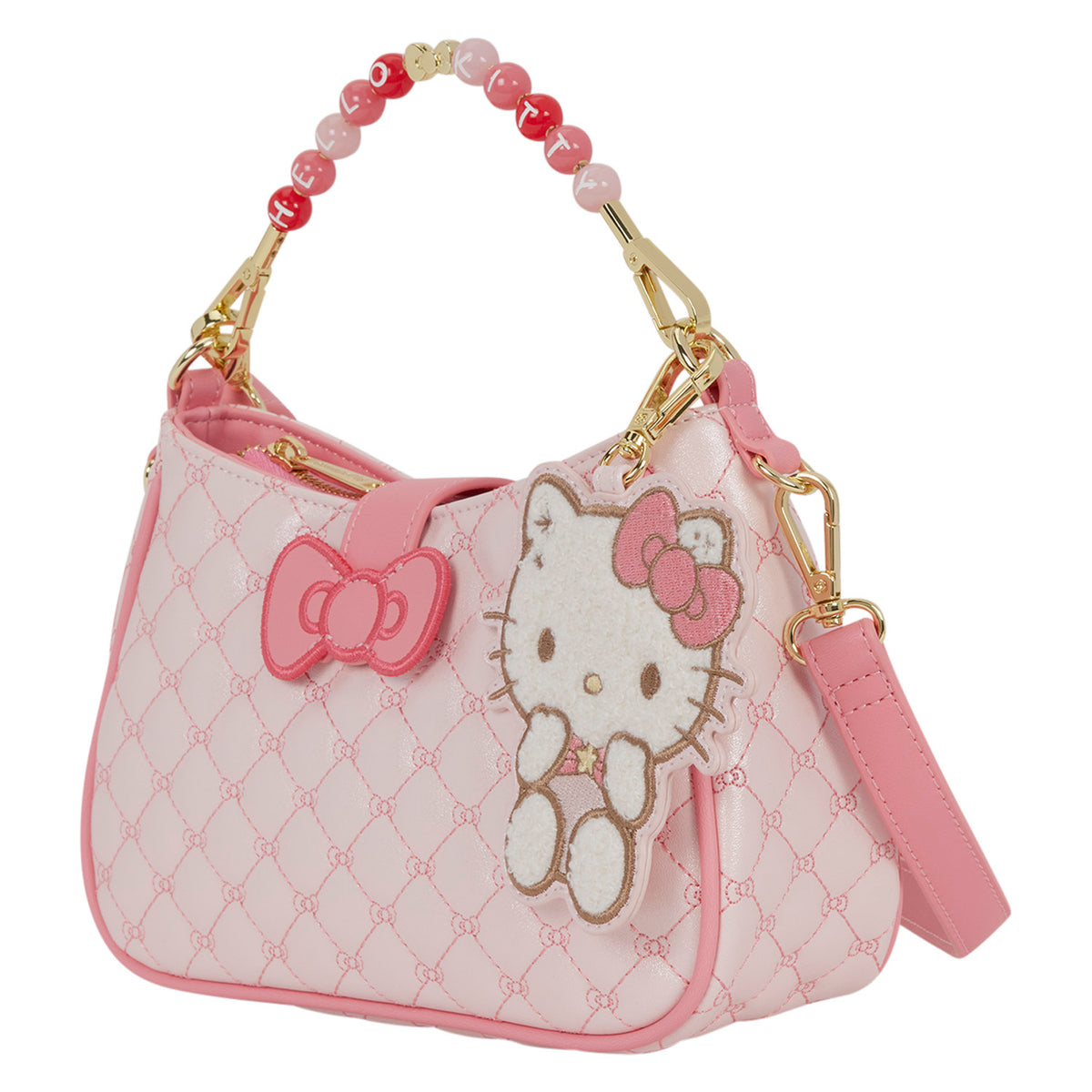 Sanrio Hello Kitty Quilted Crossbody Bag with Beaded Handle & Bag Charm- 23rd Oct 2026