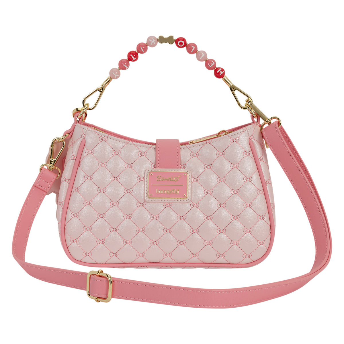 Sanrio Hello Kitty Quilted Crossbody Bag with Beaded Handle & Bag Charm- 23rd Oct 2026