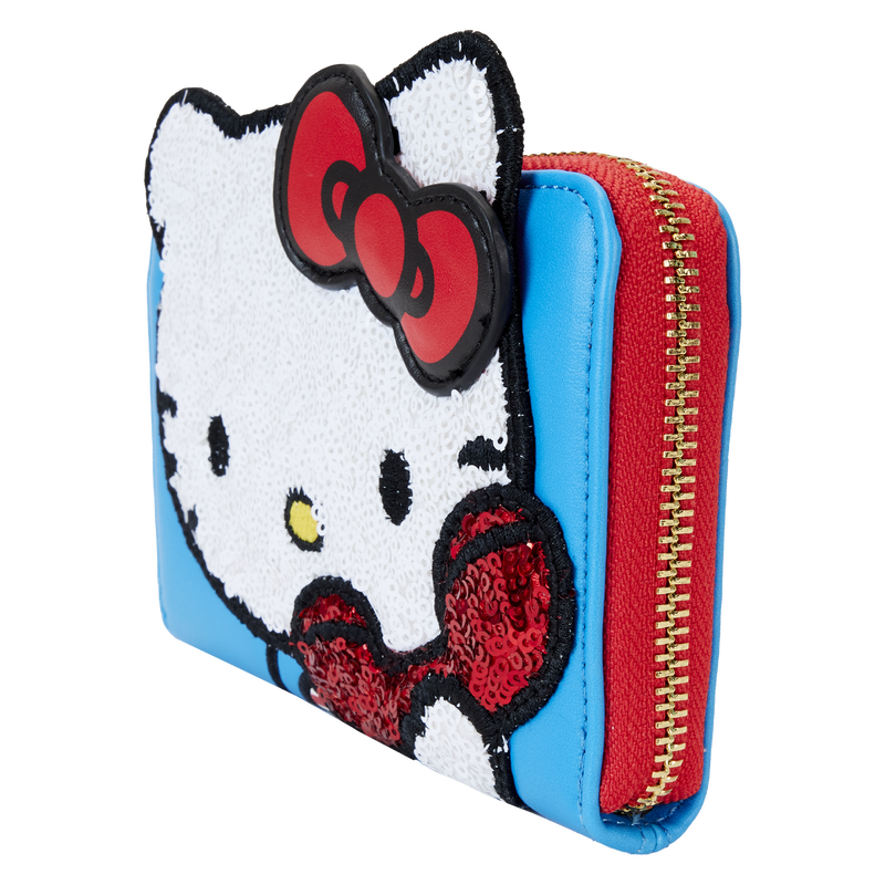 Sanrio Exclusive Hello Kitty 50th Anniversary Phone Sequin Cosplay Zip Around Wallet - Loungefly