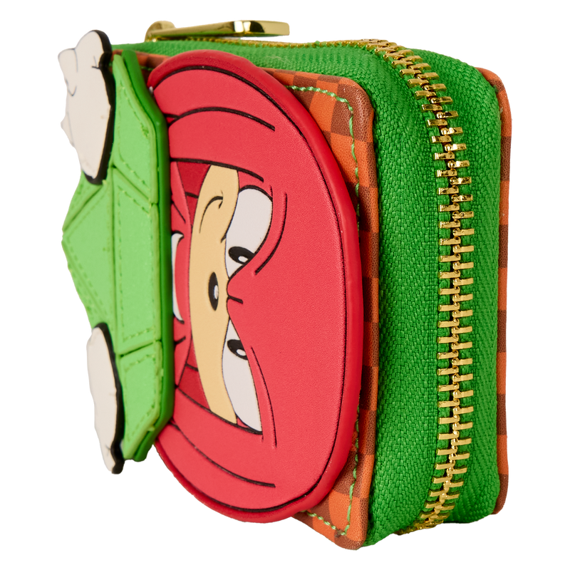 Sonic The Hedgehog Limited Edition Knuckles Emerald Glitter Accordion Wallet- Loungefly
