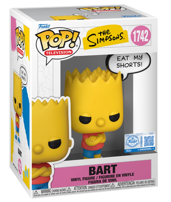 Bart "Eat My Shorts"  - #1742 - Funko Pop! - Television - The Simpsons
