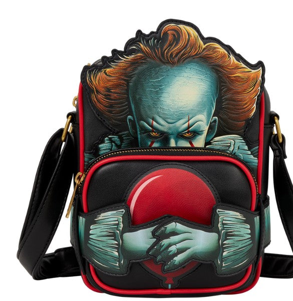 Warner Brothers IT Pennywise Crossbuddy Crossbody Bag - Loungefly