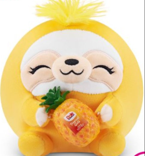 Snackles 14in Plush - Sloth & Dole (Pineapple)