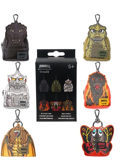 Godzilla  Mystery Mini Backpack Bag Charms - Loungefly