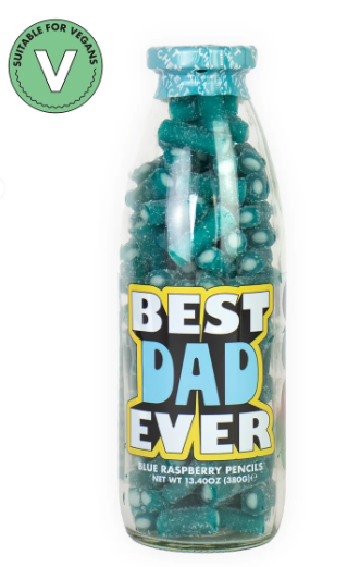 Fizzy Blue Pencils - Best Dad Ever -  Sweet Bottle Treat Kitchen