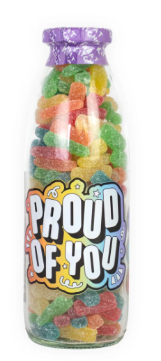 Assorted Gummy Confetti  - Proud Of You -  Sweet Bottle Treat Kitchen