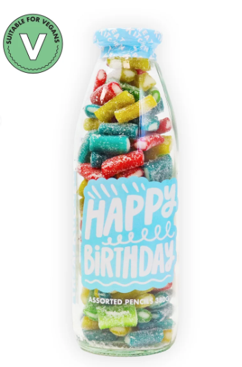 Happy Birthday Assorted Pencils  -  Sweet Bottle Treat Kitchen