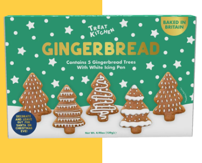 Letterbox Gingerbread Trees Decorating Kit -  Treat Kitchen
